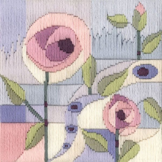 Rose Arbour Long Stitch Kit - Derwentwater Designs