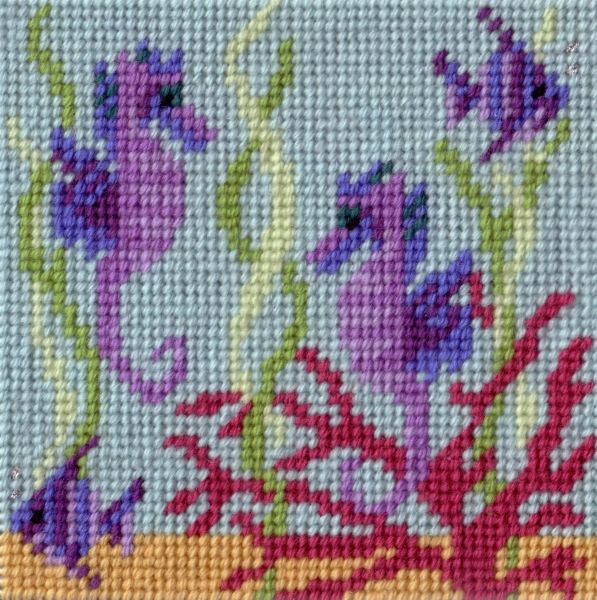 Seahorses Tapestry Kit - Sew Inspiring