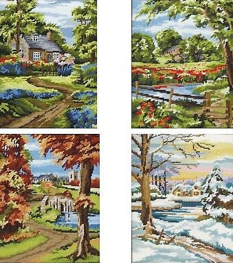 Seasons Landscape Tapestry Kits - Anchor, SET of 4