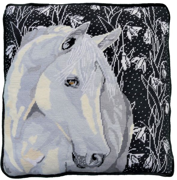 Snowdrop Horse Tapestry Kit - Celia Lewis