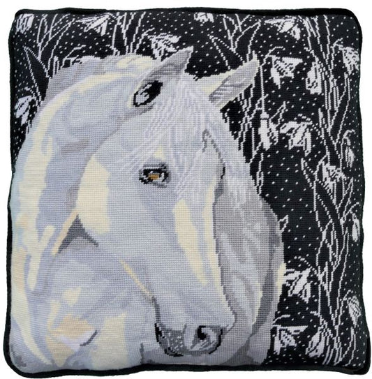 Snowdrop Horse Tapestry Kit, Needlepoint Kit - Heirloom Needlecraft