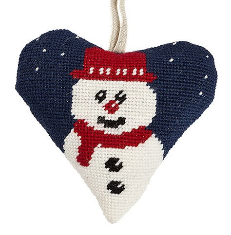 Snowman Heart Tapestry Kit - Cleopatra's Needle