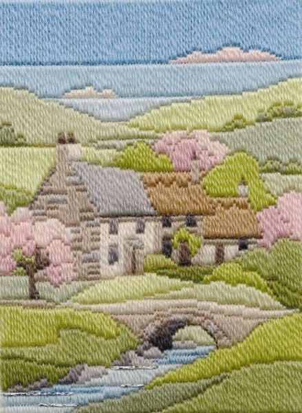 Spring Cottage Long Stitch Kit - Derwentwater Designs MLS9