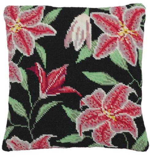 Stargazer Lily Tapestry Kit, Herb Pillow - Cleopatra's Needle