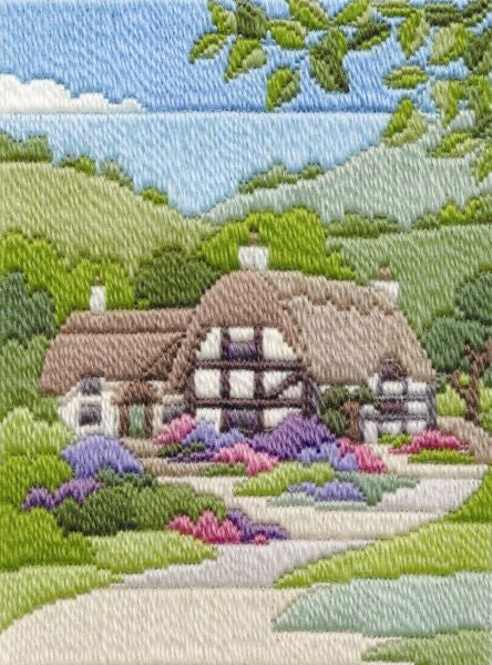 Summer Cottage Long Stitch Kit - Derwentwater Designs MLS10