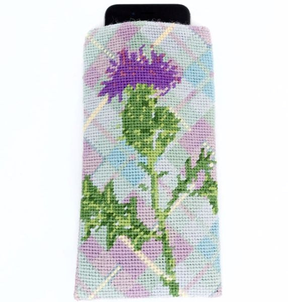 Tartan Thistle Glasses Case Tapestry Kit - Cleopatra's Needle