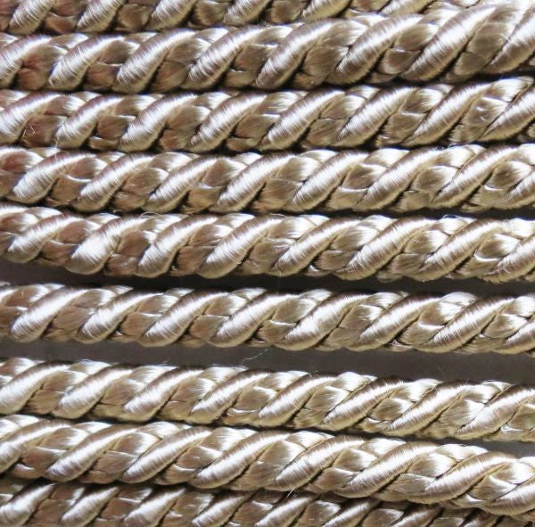 Cushion Trimming Cord, Cambridge Twist Piping Cord - Warm Beige 8mm