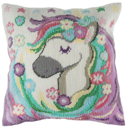 Unicorn Tapestry Kit Cushion (with cushion back)