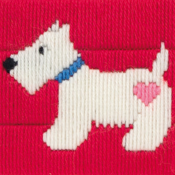 Westie Dog Long Stitch Kit - Anchor 1st Kit