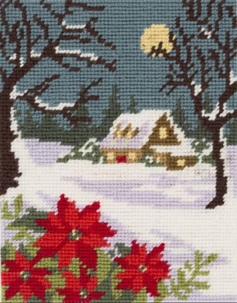 Winter Cottage Tapestry Kit - Anchor MR205