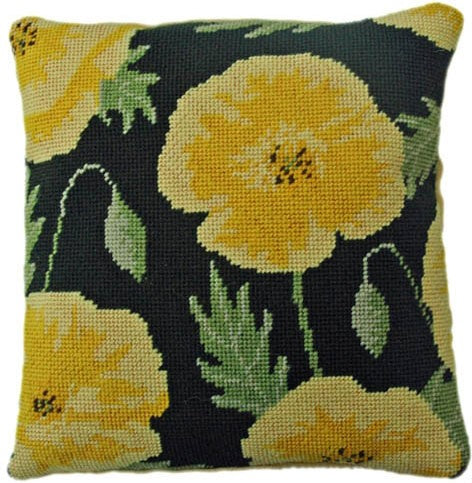 Yellow Poppy Tapestry Kit, Herb Pillow - Cleopatra's Needle